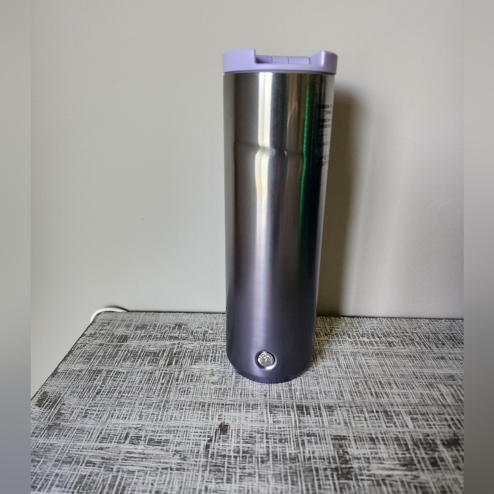 Starbucks Green/Purple/Silver Vacuum Insulated Stainless Steel Tumbler 20 Fl Oz